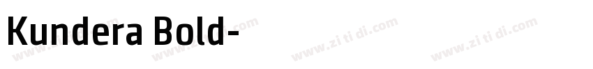 Kundera Bold字体转换